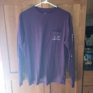Vineyard Vines Purple long sleeve whale tshirt S